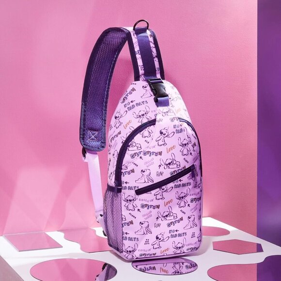 Stitch Crossbody Bag for Women and Girls Polyester Travel Essentials